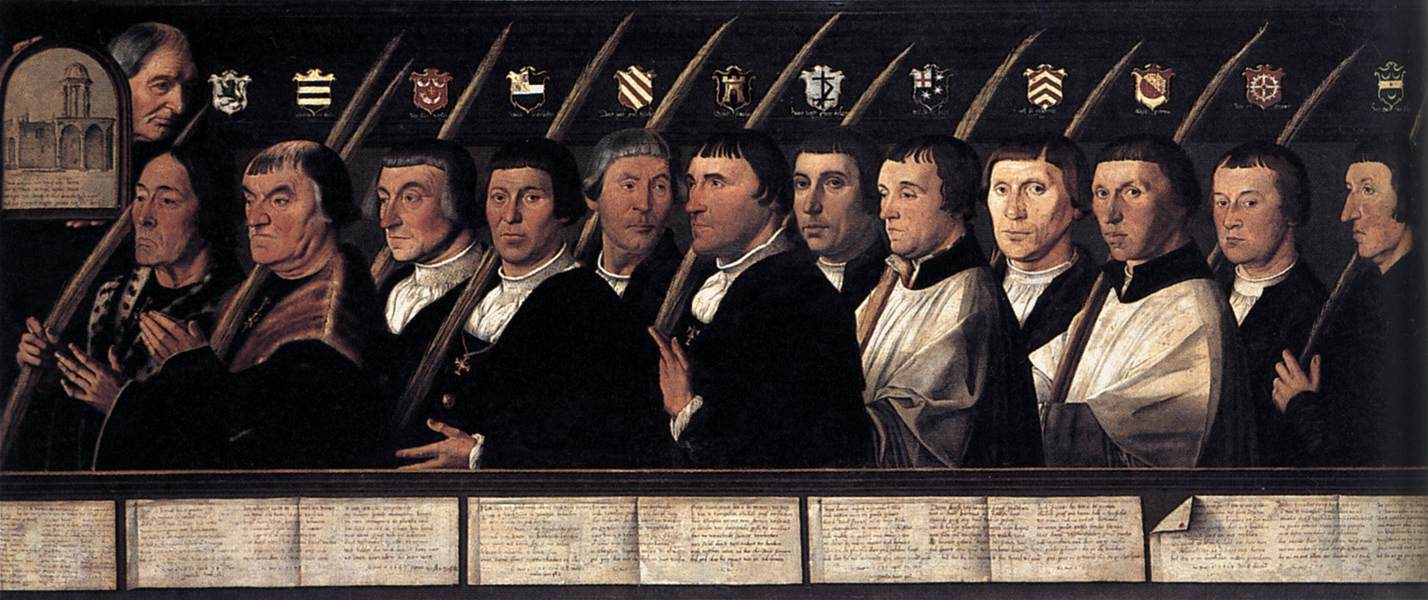 12 Members of the Haarlem Brotherhood of Jerusalem Pilgrims by SCOREL, Jan van