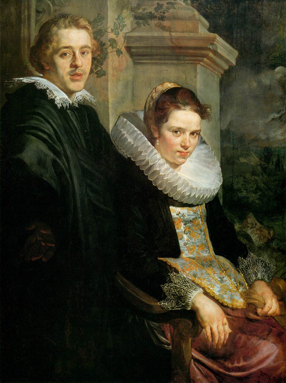 Portrait of a Young Married Couple by JORDAENS, Jacob