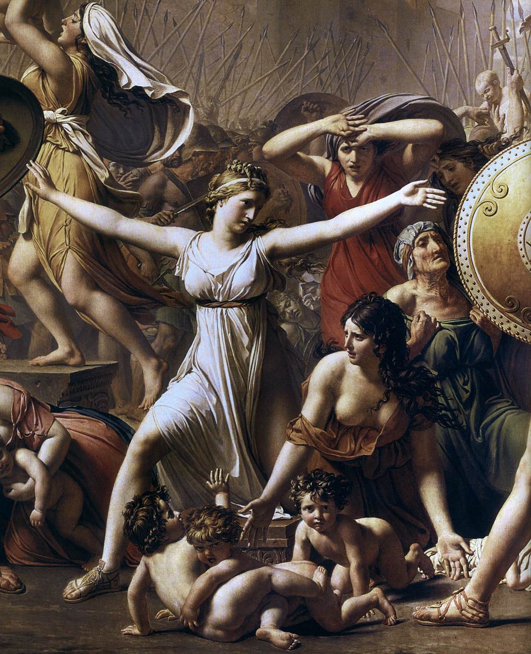 The Intervention of the Sabine Women (detail) by