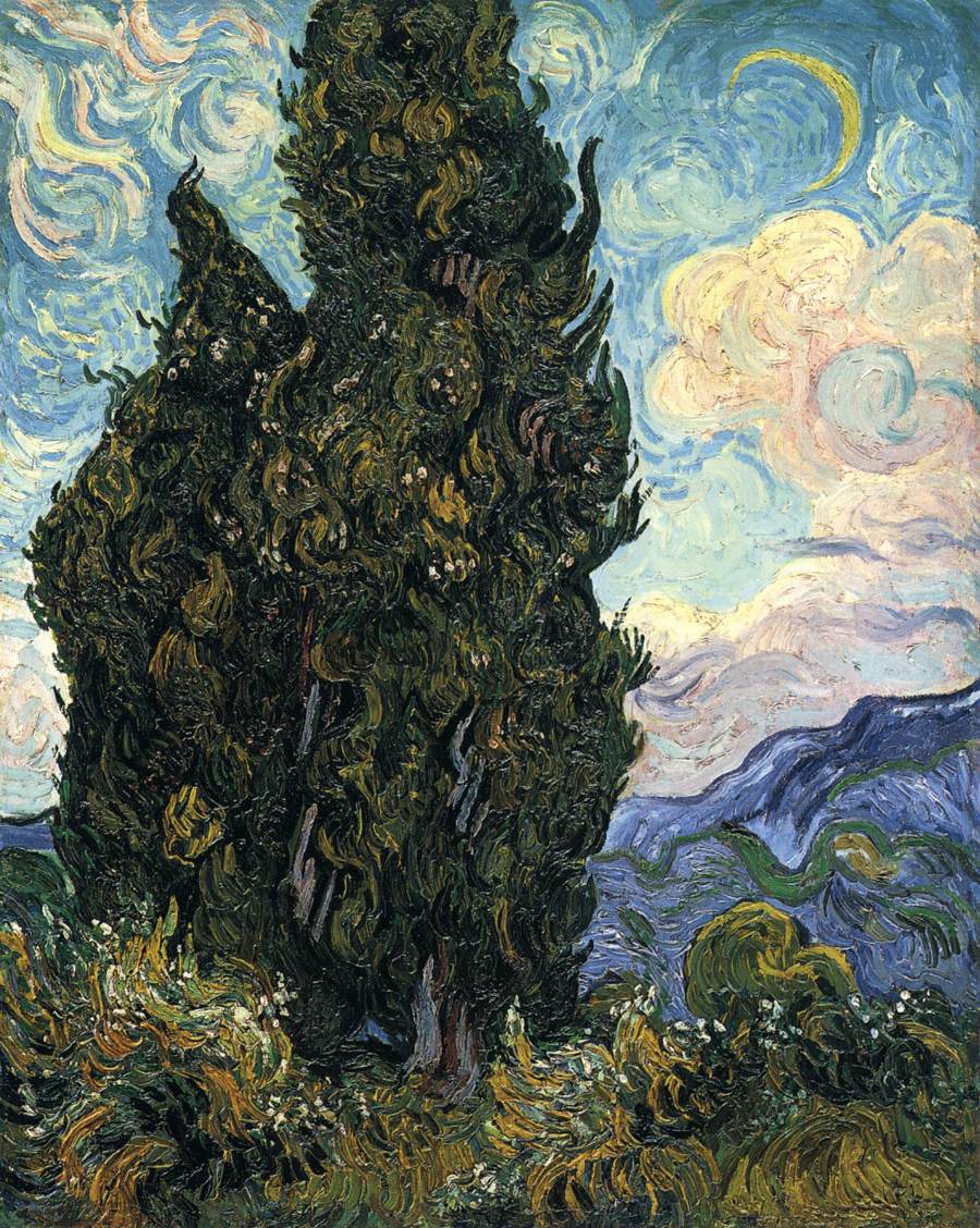 Cypresses by GOGH, Vincent van