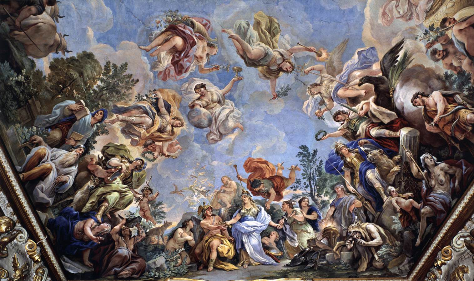 Ceiling decoration (detail) by GIORDANO, Luca