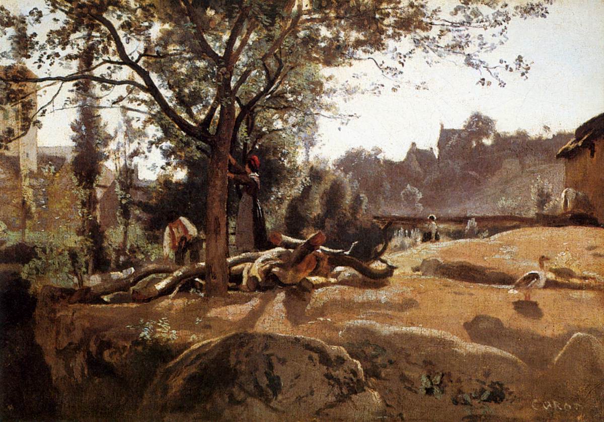 Peasants under the Trees at Dawn by