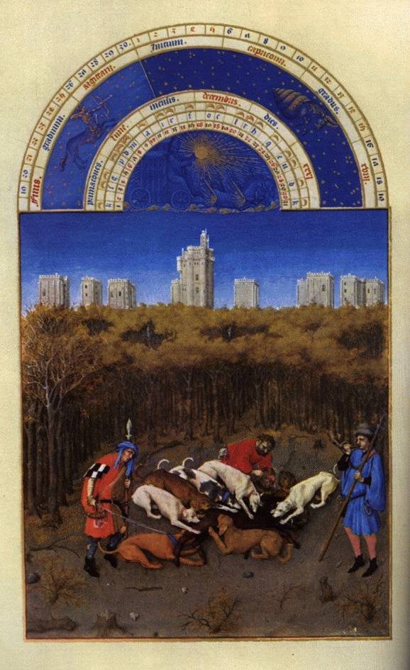 Les très riches heures du Duc de Berry: Décembre (December) by