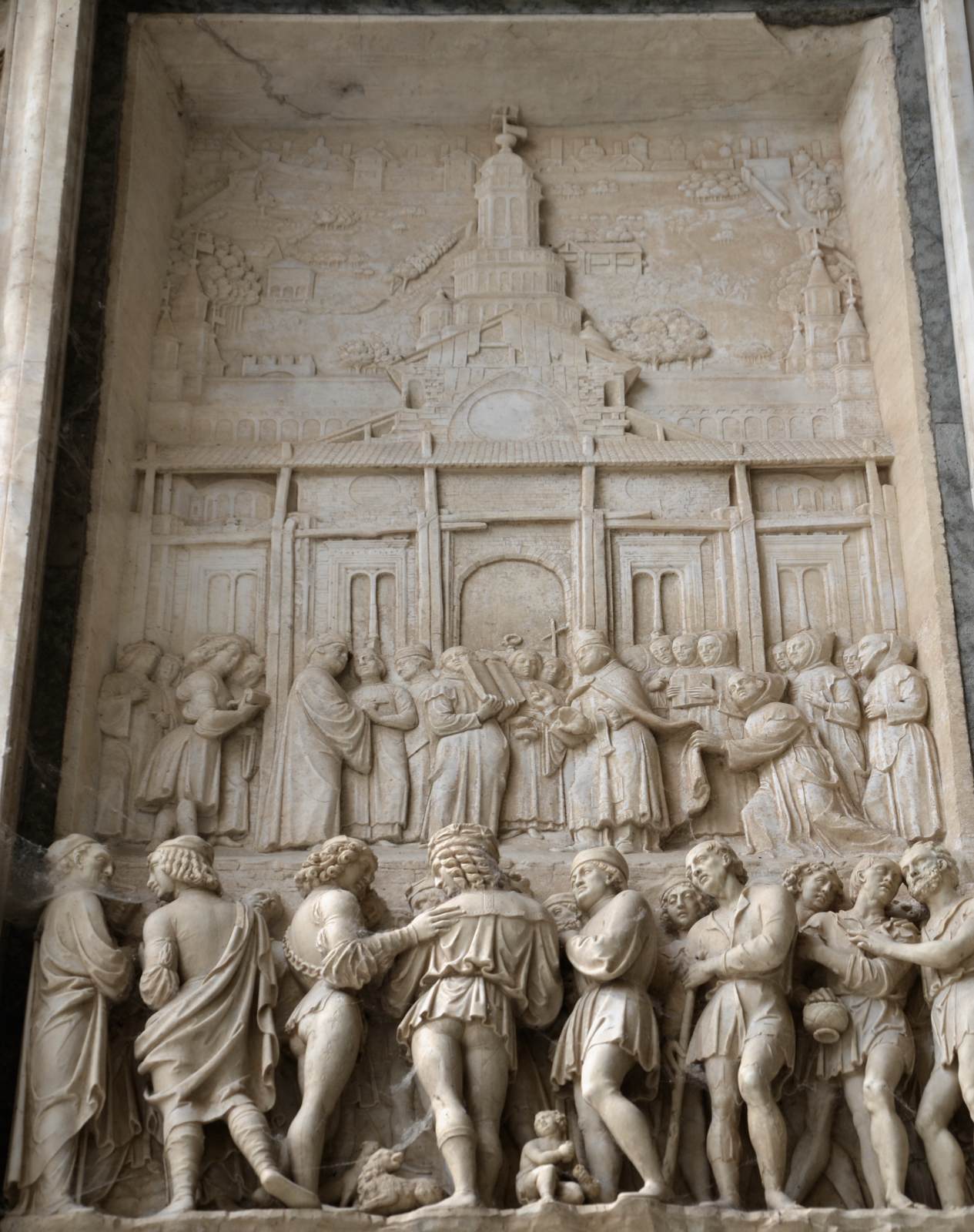 Reliefs on the main portal (detail) by BRIOSCO, Benedetto