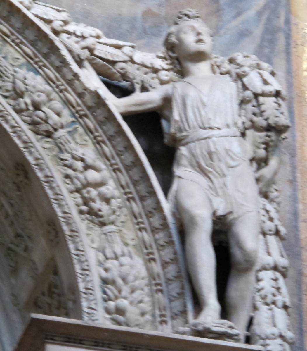 Tomb of Carlo Marsuppini (detail) by DESIDERIO DA SETTIGNANO