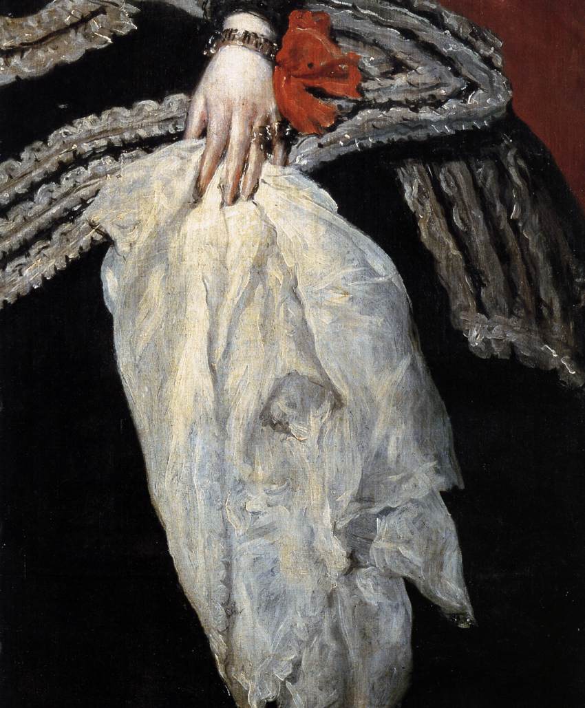 Queen Doña Mariana of Austria (detail) by VELÁZQUEZ, Diego Rodriguez de Silva y