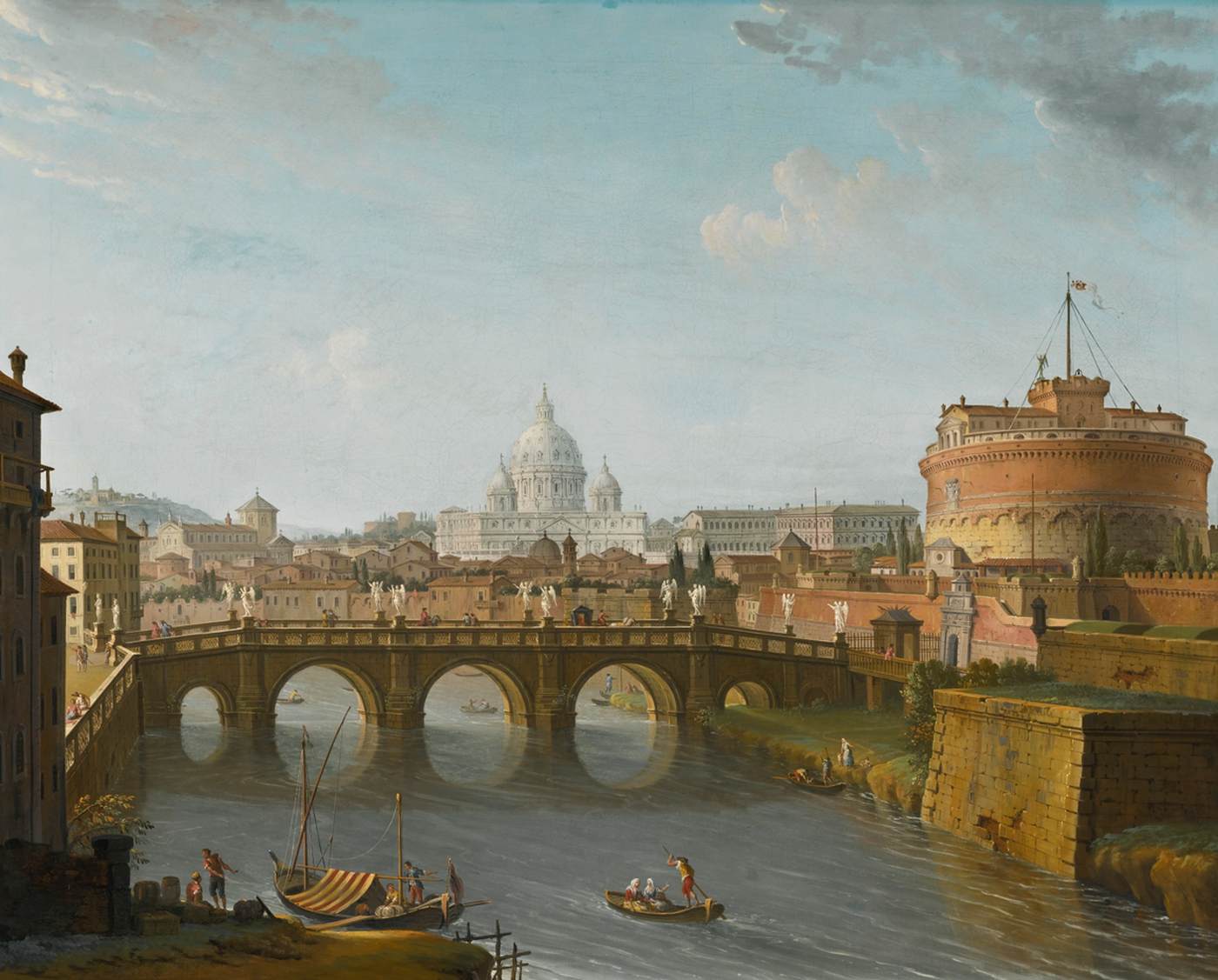 Rome: View of the Tiber by