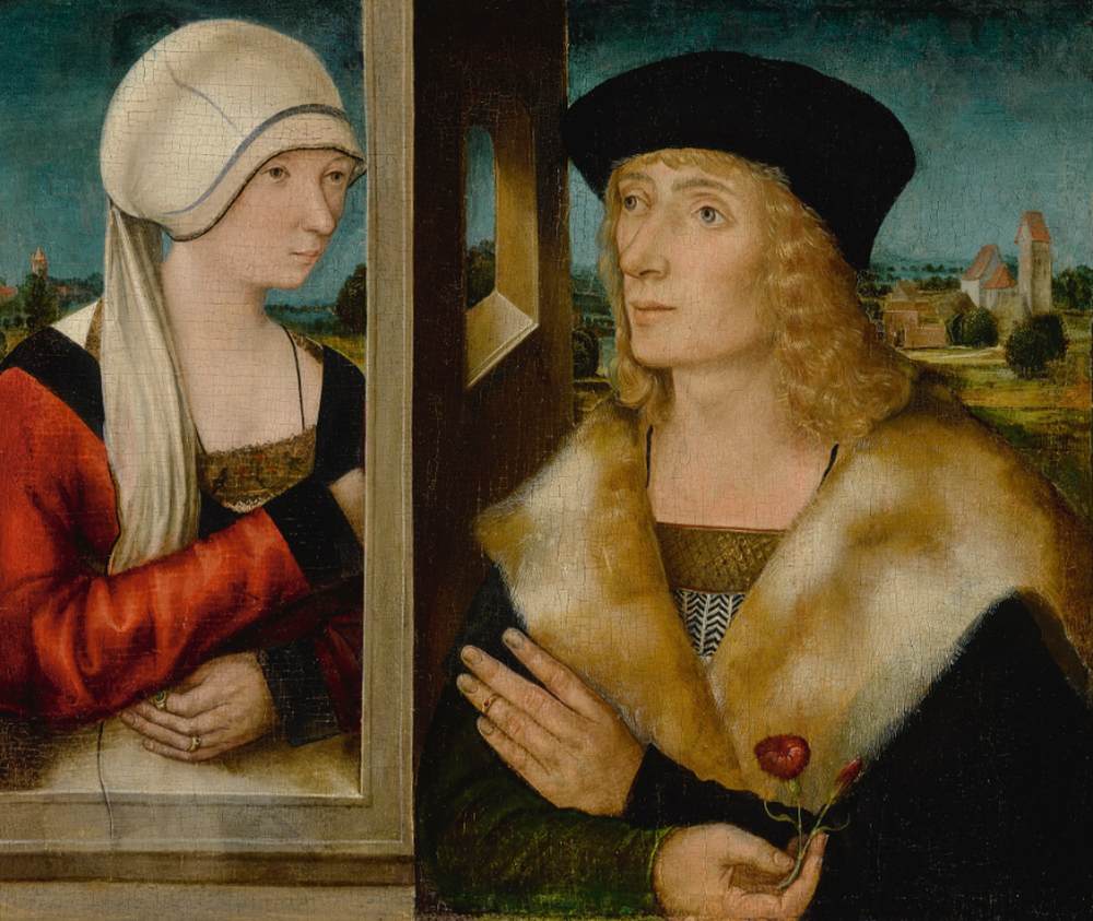 Double Portrait of an Engaged Couple by ZEITBLOM, Bartholome