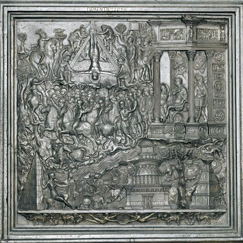 Bronze door: Martyrdom of St Peter by FILARETE