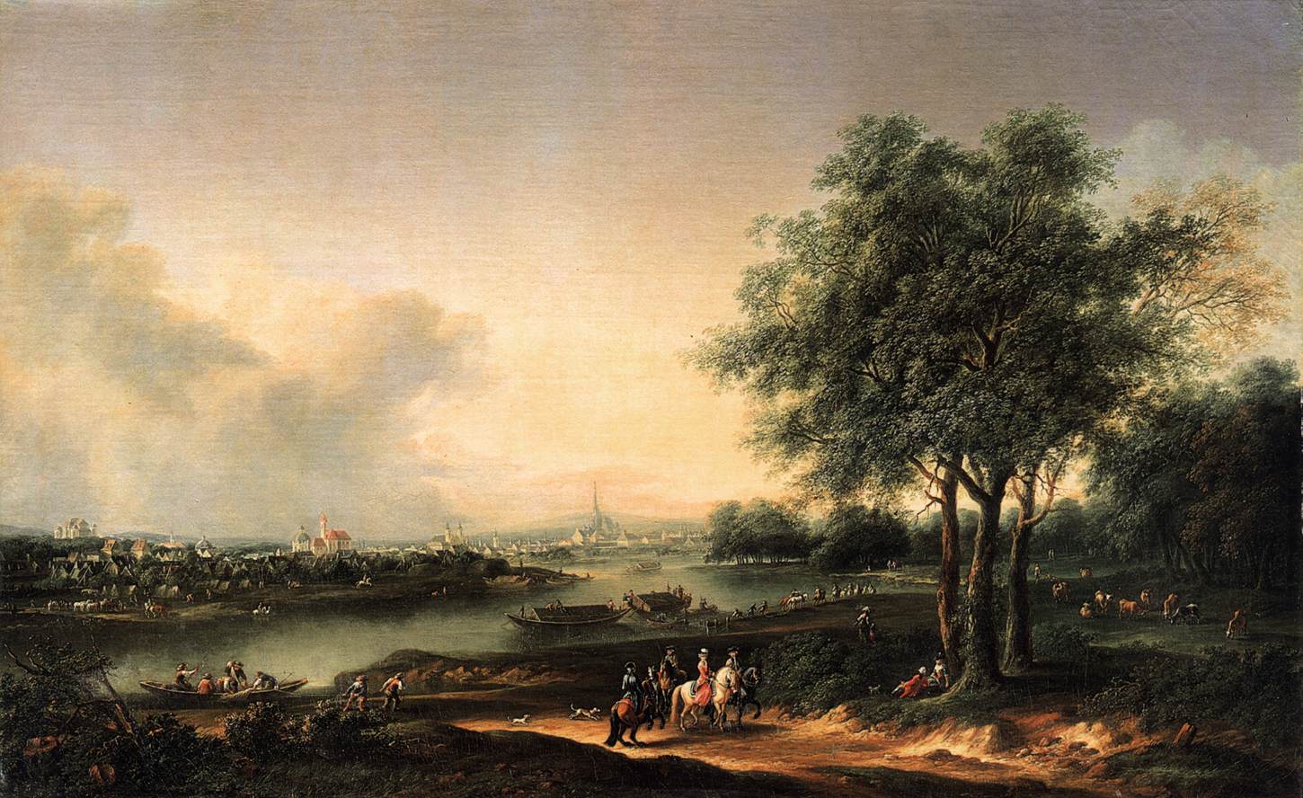 View from the Prater towards the Suburbs of Vienna by HEIDELOFF, Josef