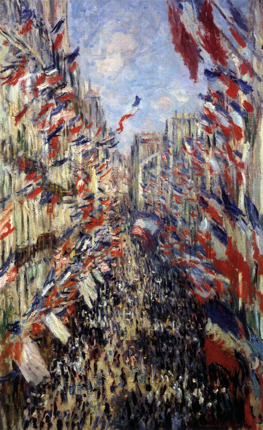 Rue Montorgueil in Paris, Celebration of 30 June 1878 by MONET, Claude