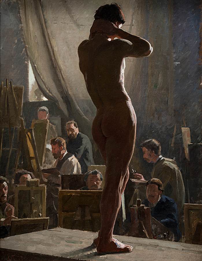 Male Nude in the Studio of Bonnat by