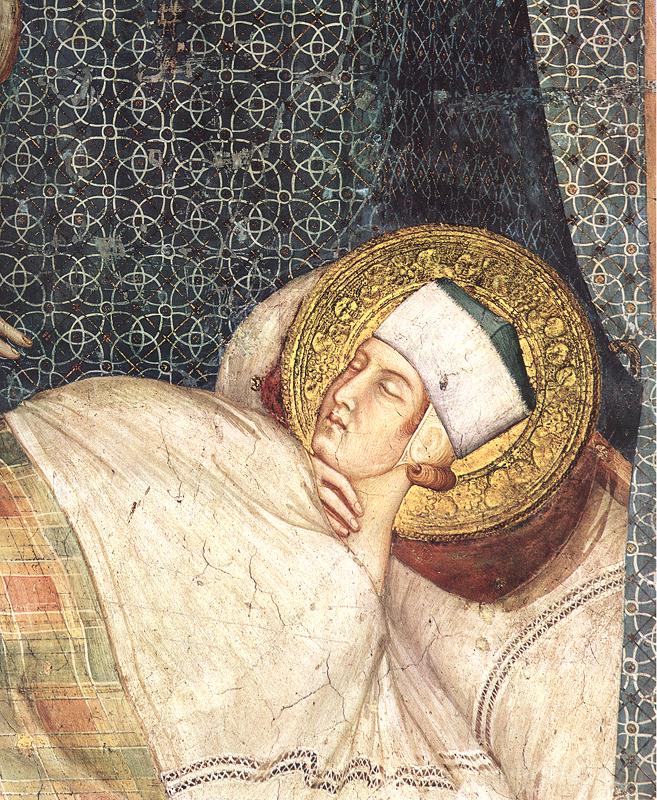 Dream of St Martin (detail) by SIMONE MARTINI