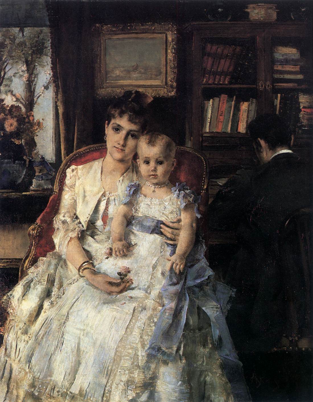 Family Scene by STEVENS, Alfred