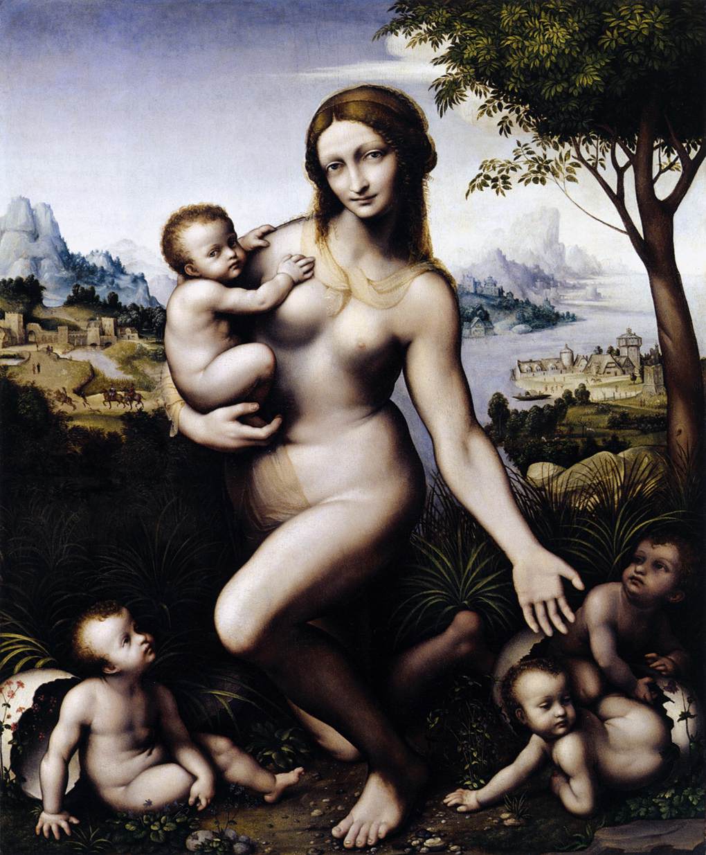 Leda and her Children by GIAMPIETRINO