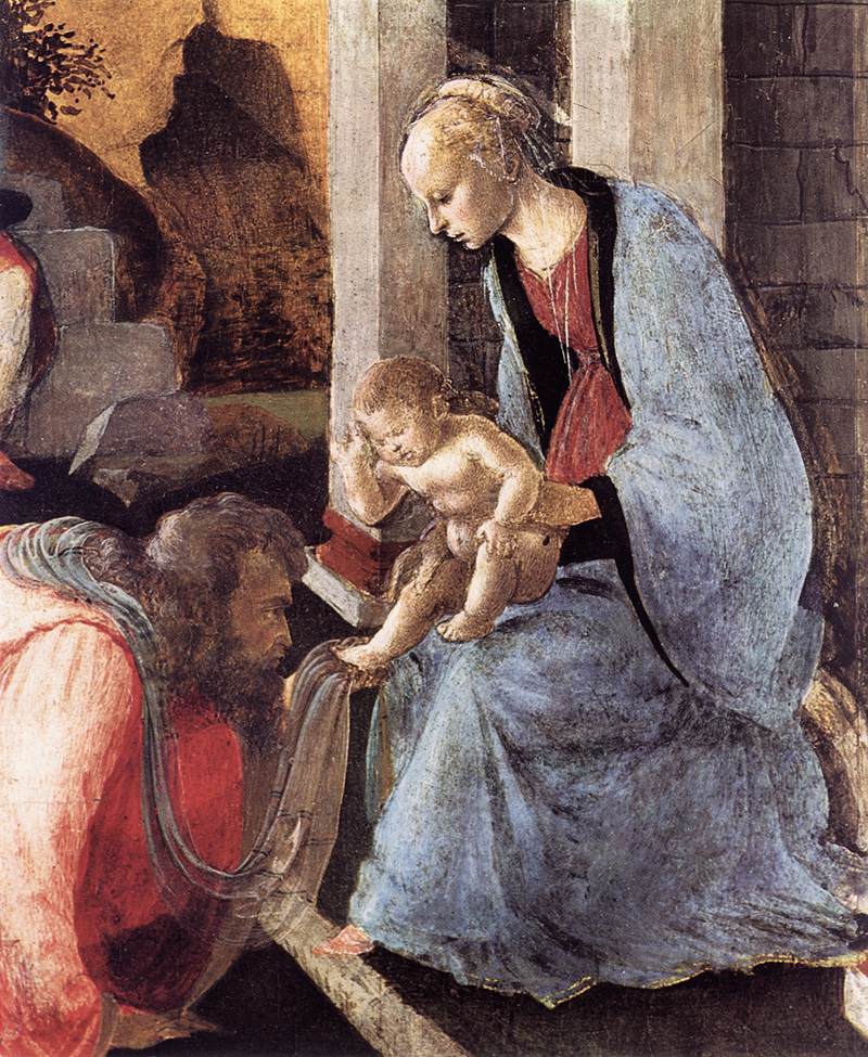 Adoration of the Magi (detail) by