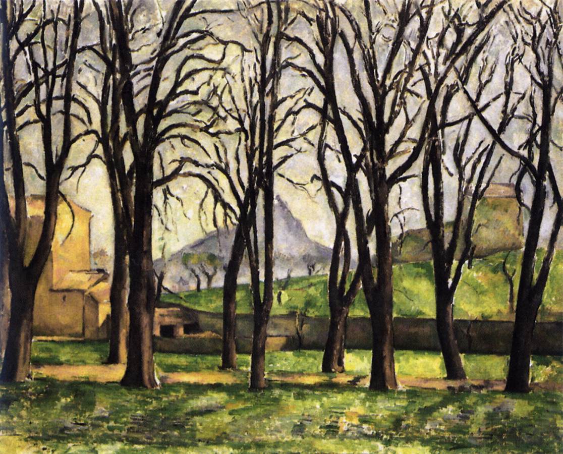 Chestnut Trees at the Jas de Bouffan in Winter by CÉZANNE, Paul