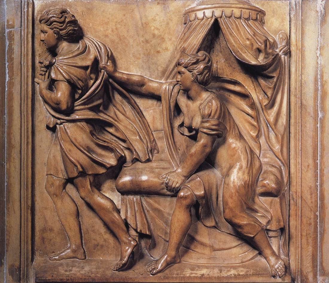 Joseph and Potiphar's Wife by ROSSI, Properzia de'