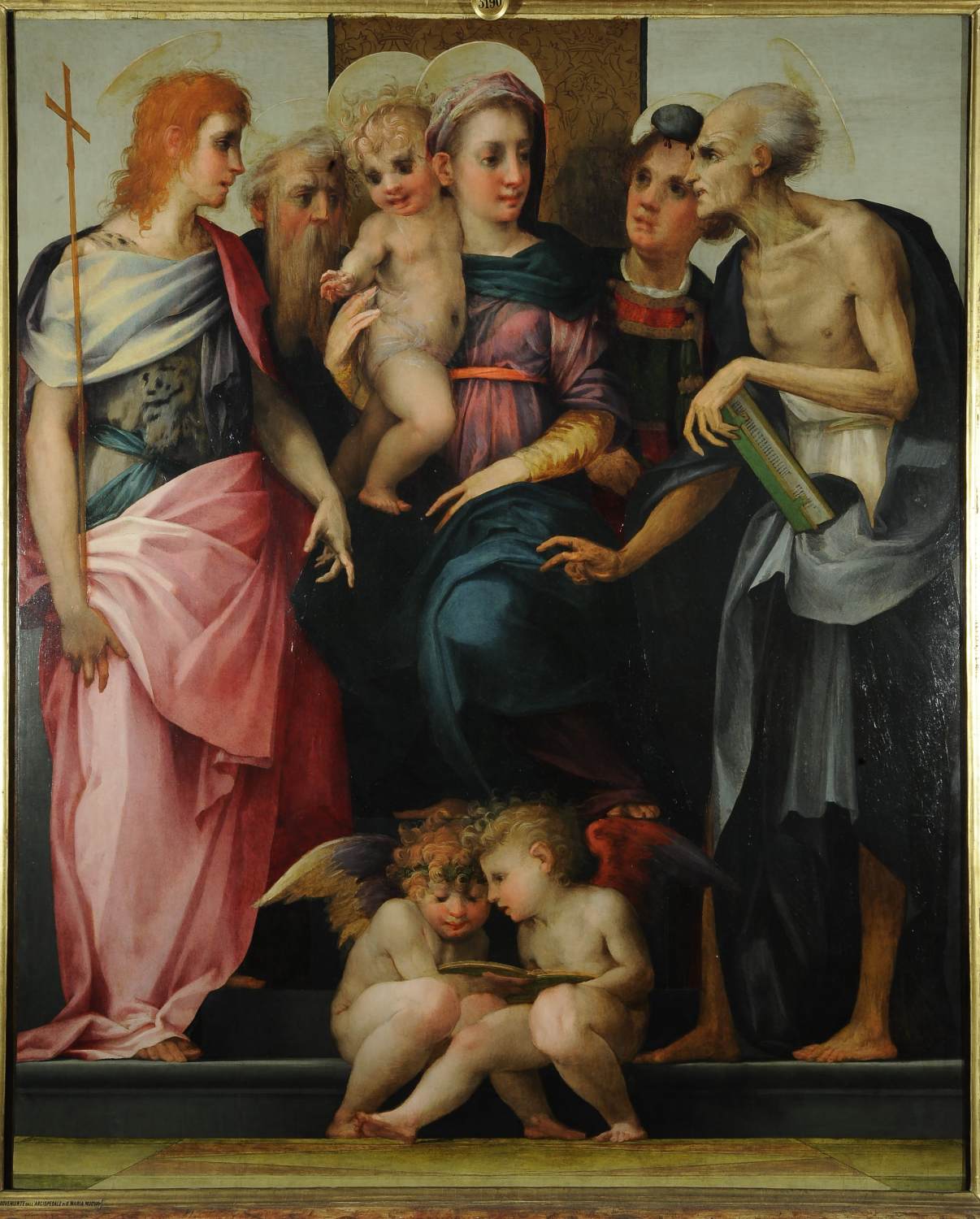 Madonna Enthroned with Four Saints by