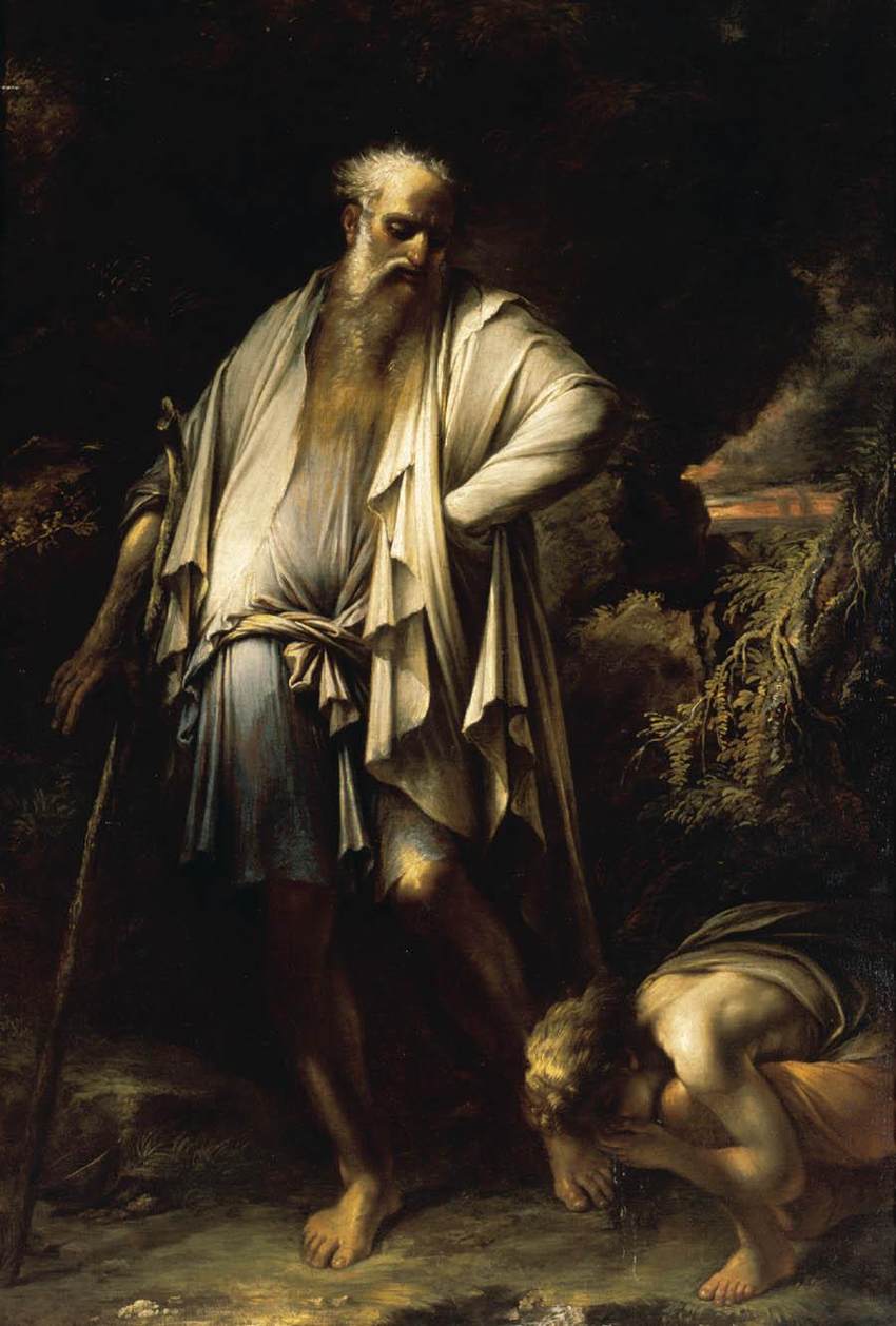 Diogenes Casting away his Cup by