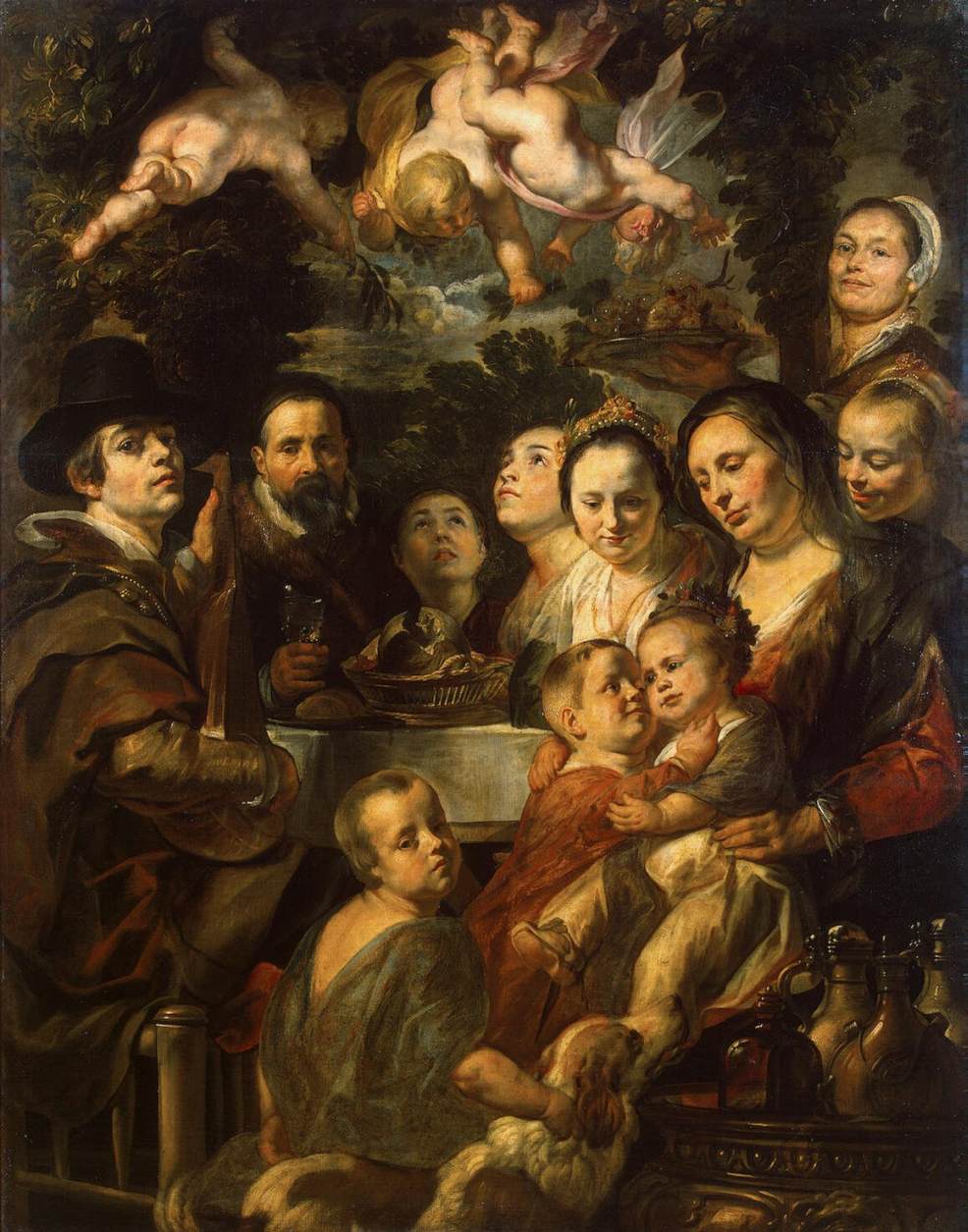 Self-Portrait among Parents, Brothers and Sisters by