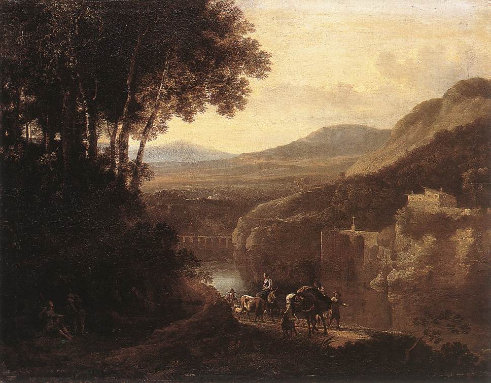 River Scene by HACKAERT, Jan