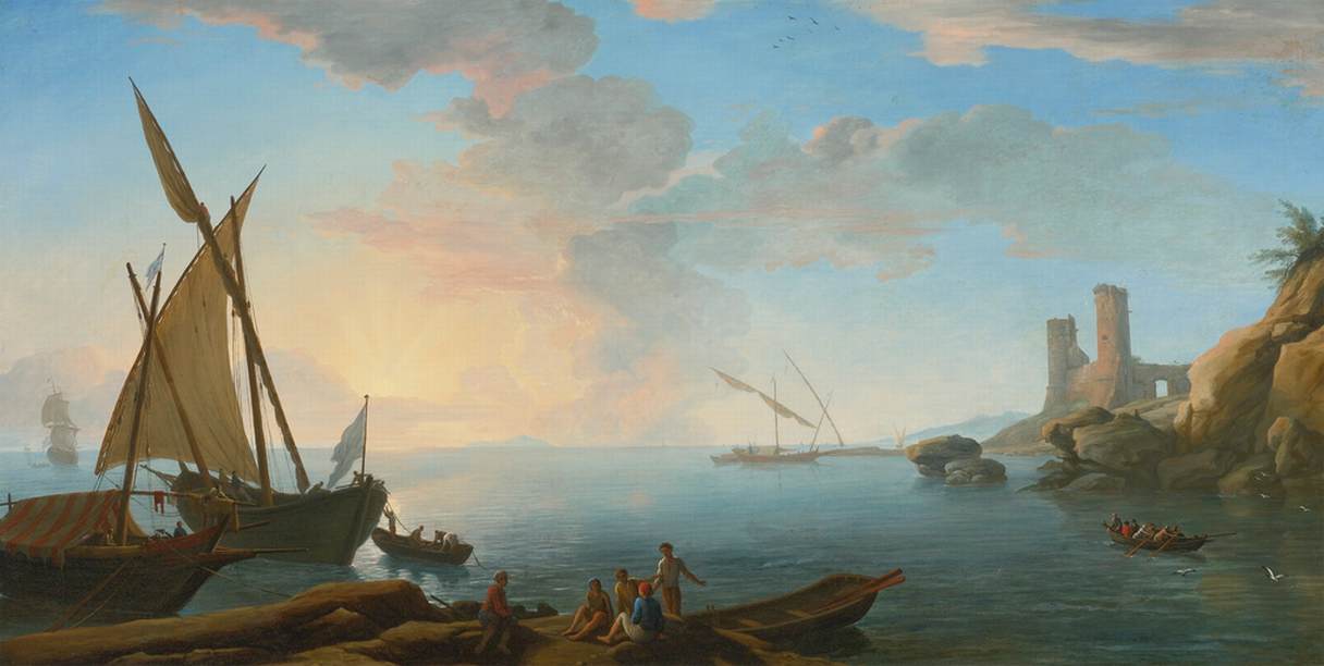 Southern Mediterranean Seascape at Sunset by MANGLARD, Adrien