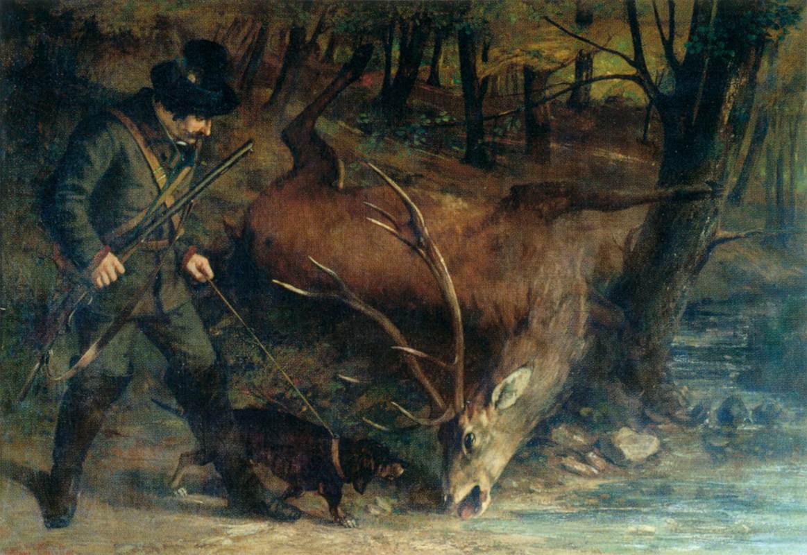 The German Huntsman by COURBET, Gustave