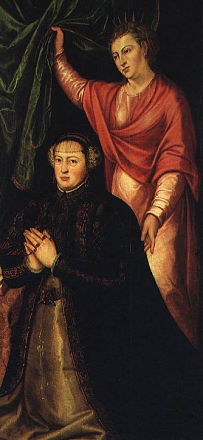 Portrait of Queen Catherine of Austria by LOPES, Cristovano