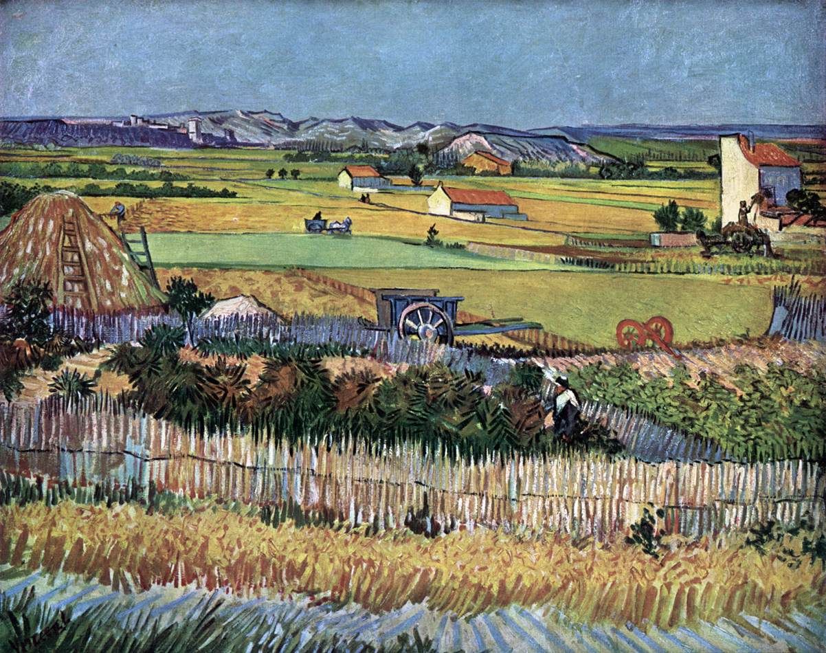 Harvest at La Crau (The Blue Cart) by GOGH, Vincent van