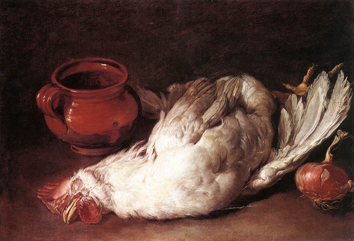 Still-Life with Hen, Onion and Pot by CERUTI, Giacomo