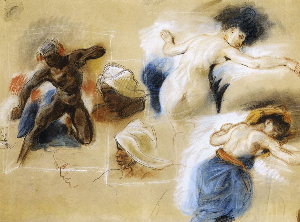 Sketch for The Death of Sardanapalus by DELACROIX, Eugène