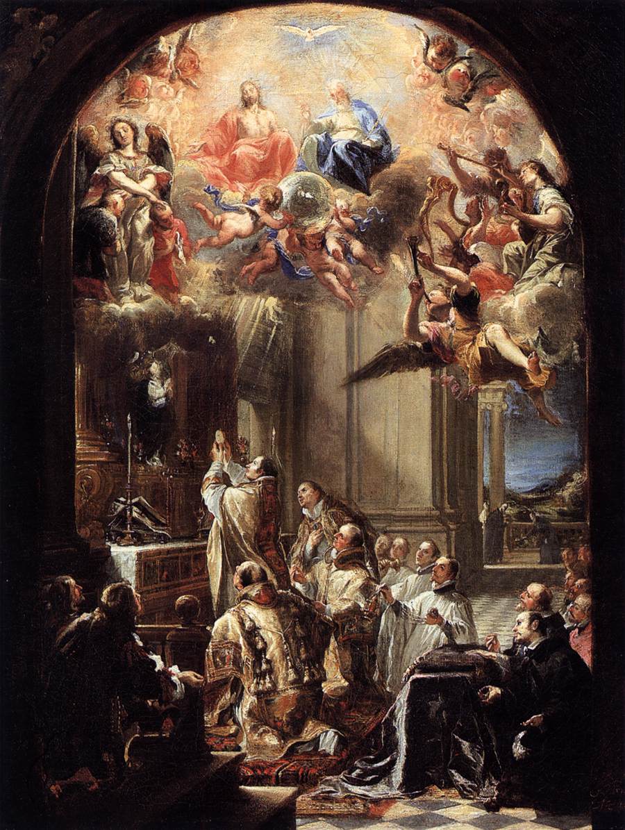 Mass of St John of Matha by CARREÑO DE MIRANDA, Juan