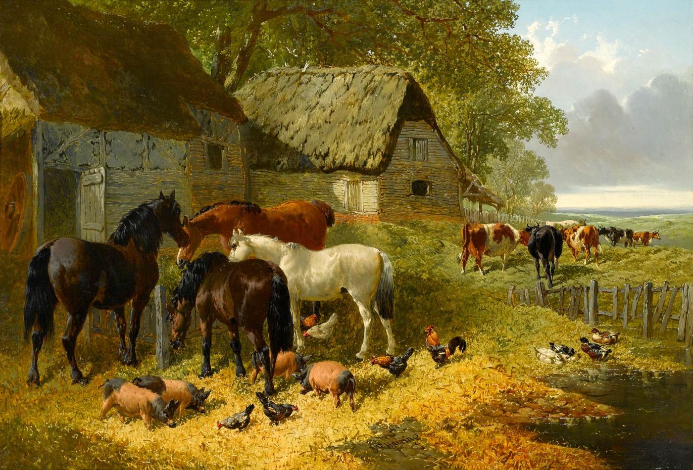 A Corner of the Farm by HERRING, John Frederick the Elder