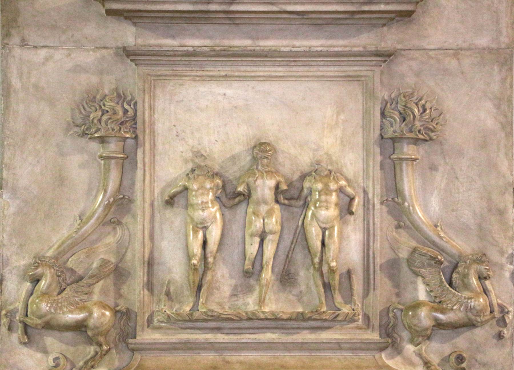 Funerary Monument to Lancino Curzio (detail) by