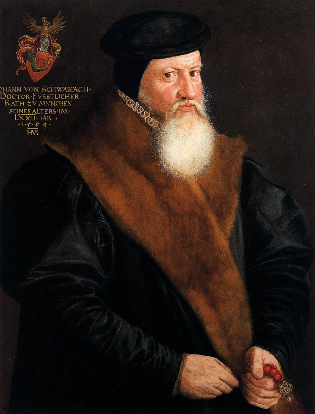 Portrait of Doctor Johann von Schwabbach by MIELICH, Hans