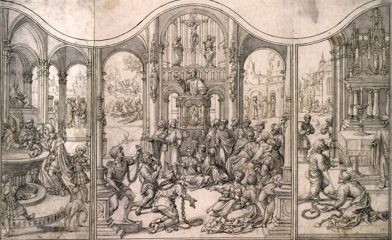 Design for a Triptych by GOSSART, Jan