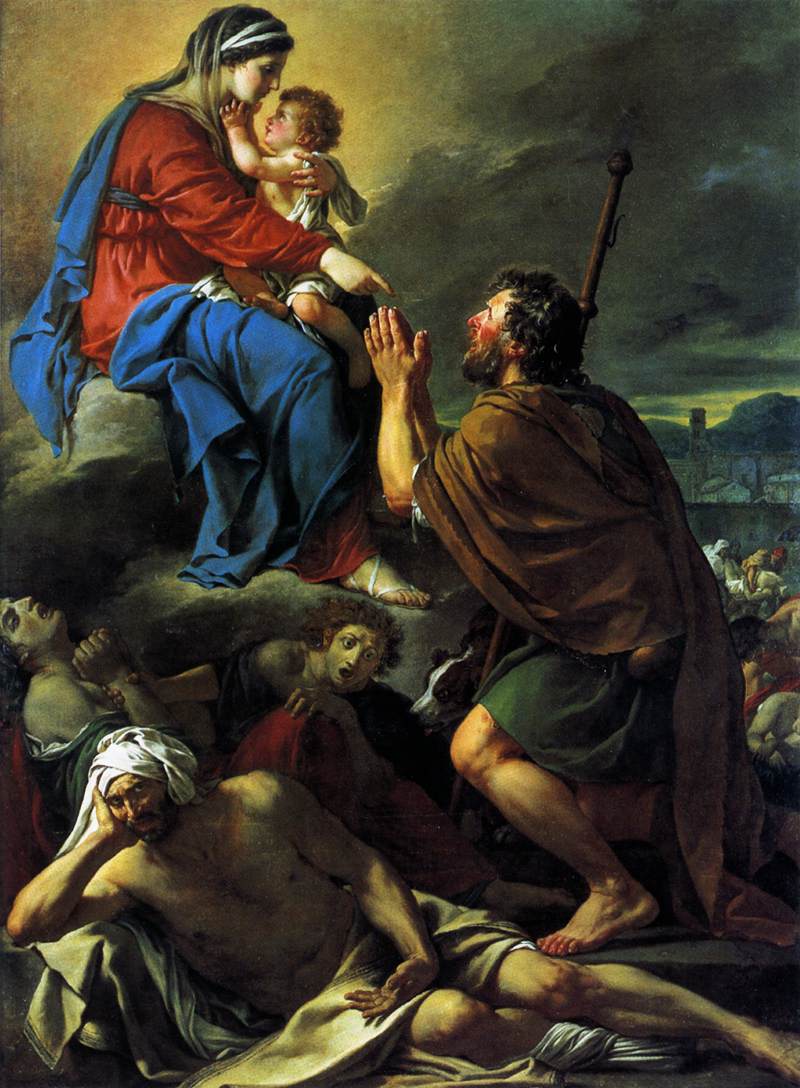 St Roch Asking the Virgin Mary to Heal Victims of the Plague by DAVID, Jacques-Louis