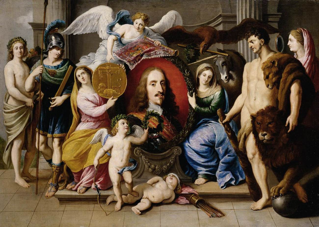 Allegory on Archduke Leopold Wilhelm by HOECKE, Jan van den