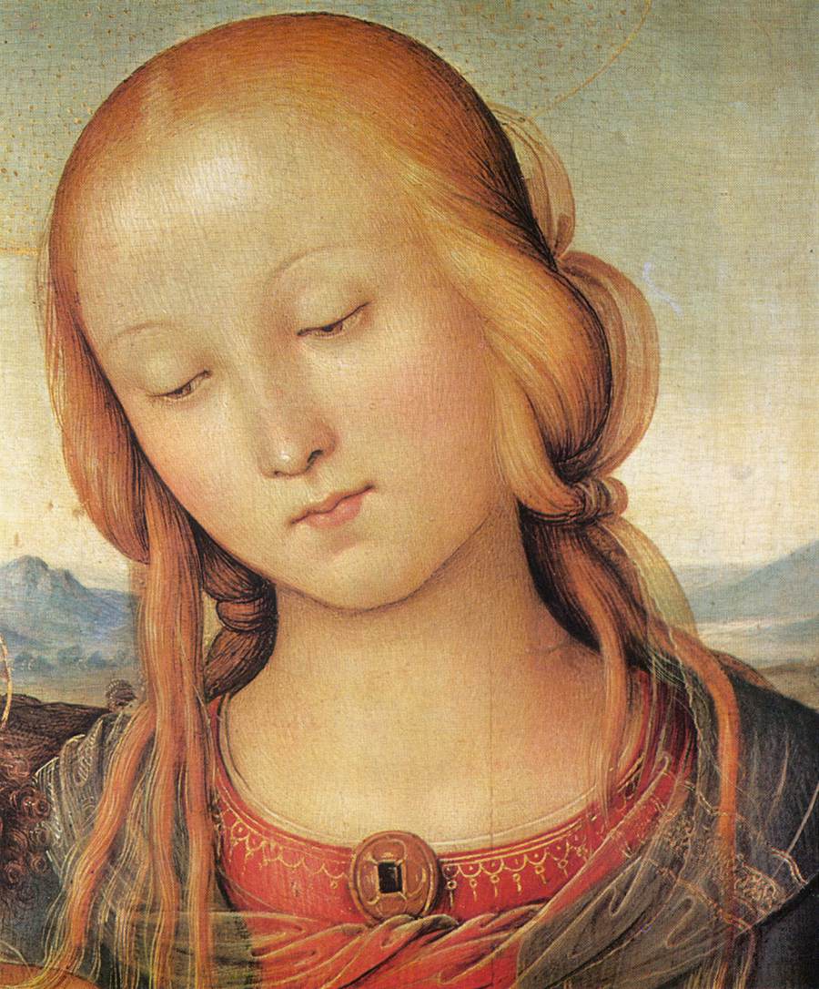 Madonna with Child and the Infant St John (detail) by