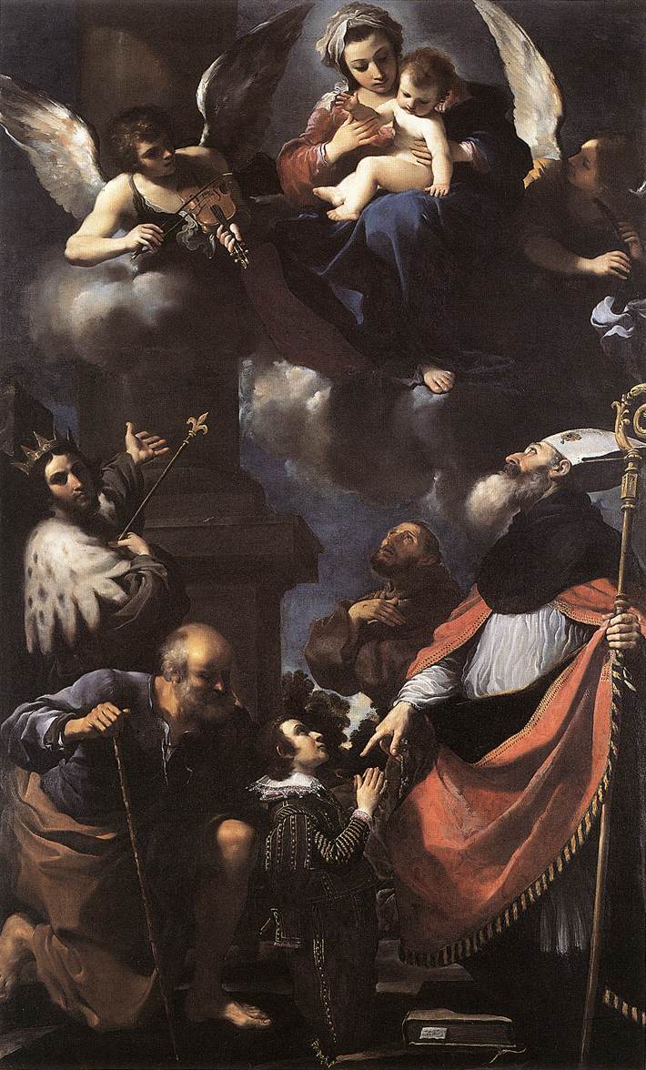 A Donor Presented to the Virgin by GUERCINO