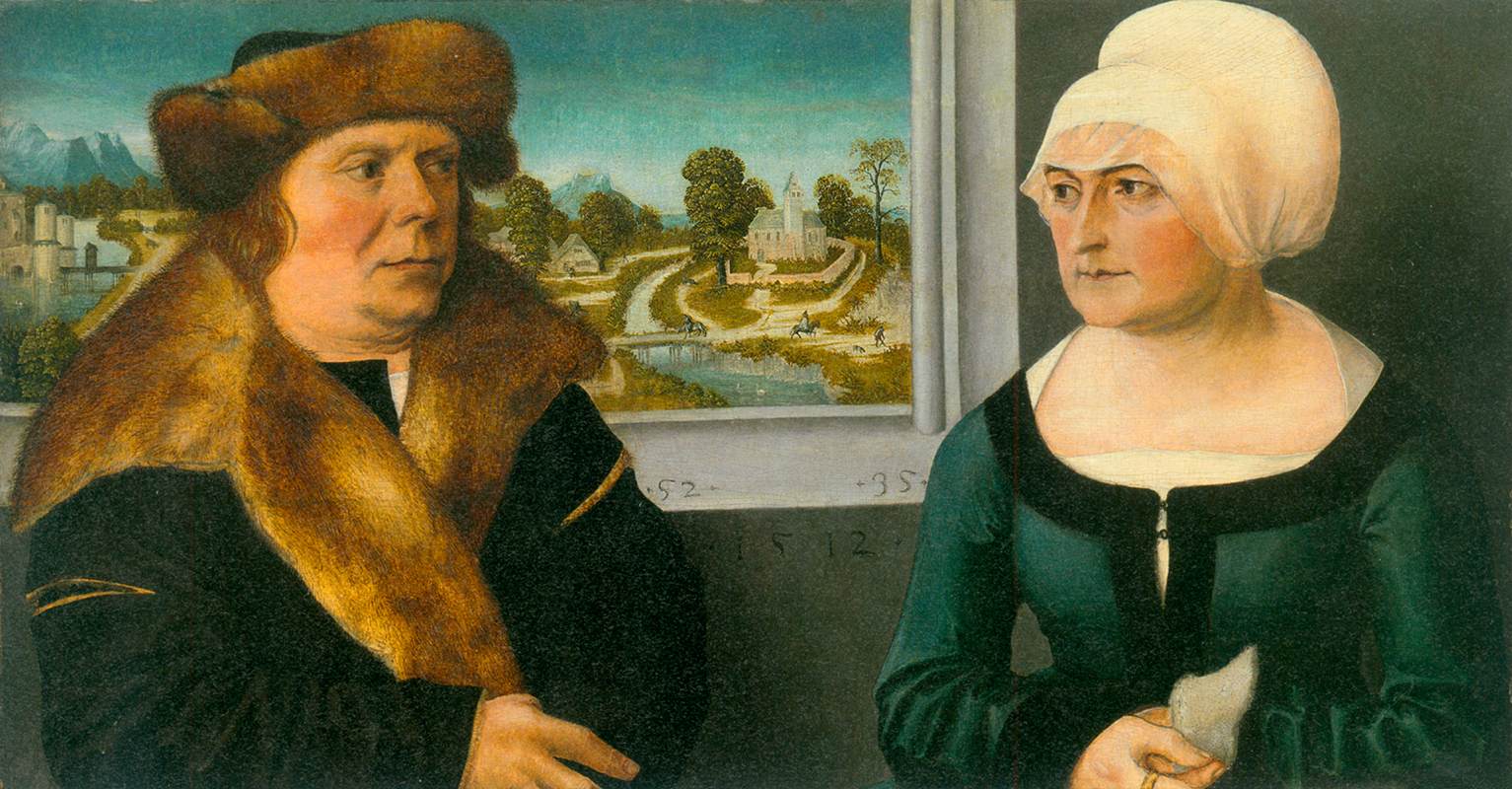 Portrait of a Man and His Wife by APT, Ulrich the Elder