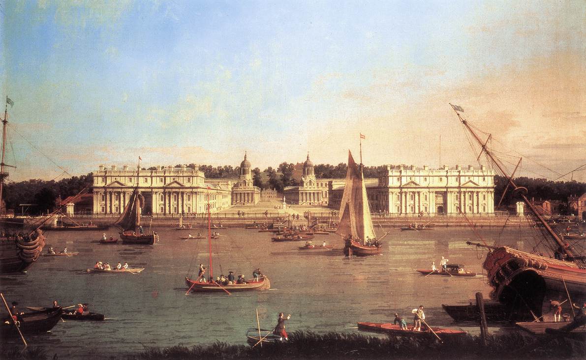 London: Greenwich Hospital from the North Bank of the Thames by CANALETTO