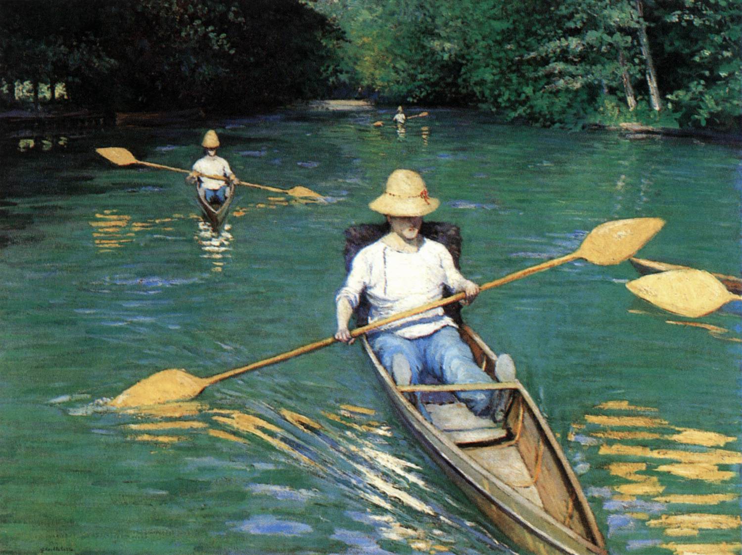 Canoeing on the Yerres by