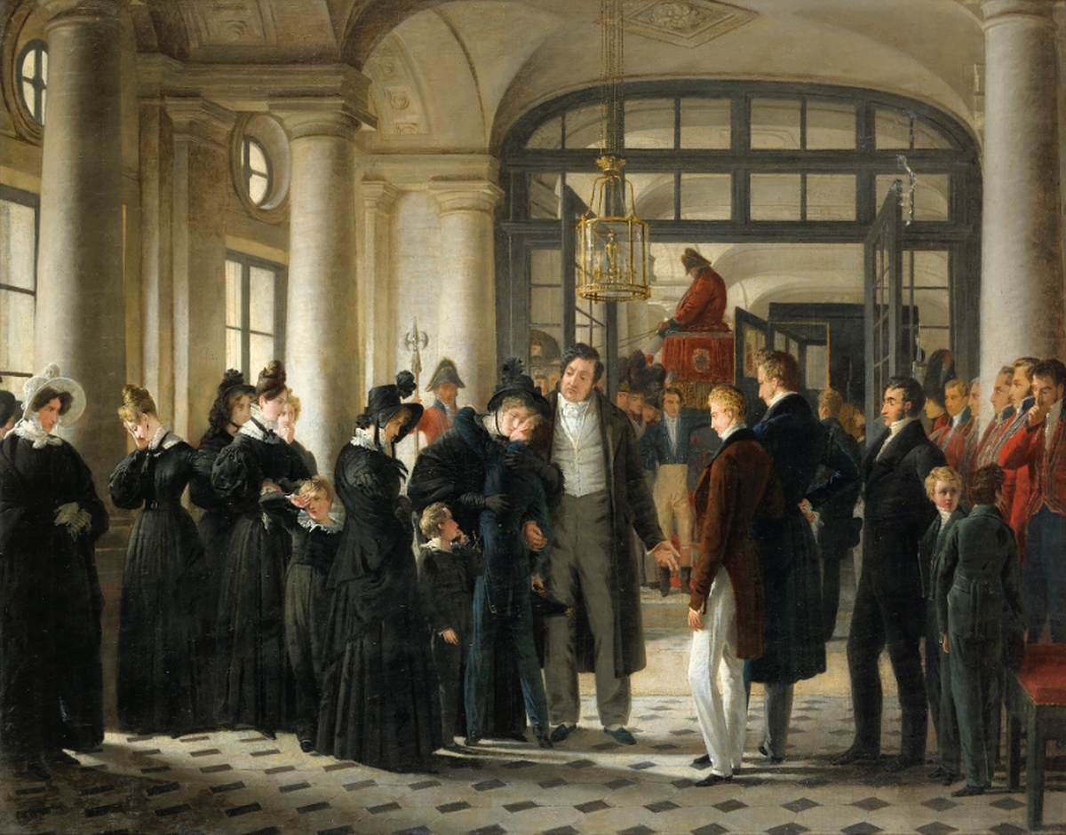 The Prince de Joinville Leaving for the Marine by MONVOISIN, Raymond Auguste Quinsac