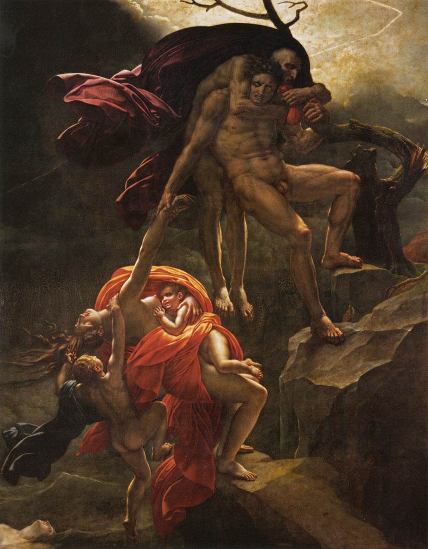 Scene of the Flood by GIRODET DE ROUCY-TRIOSON, Anne-Louis