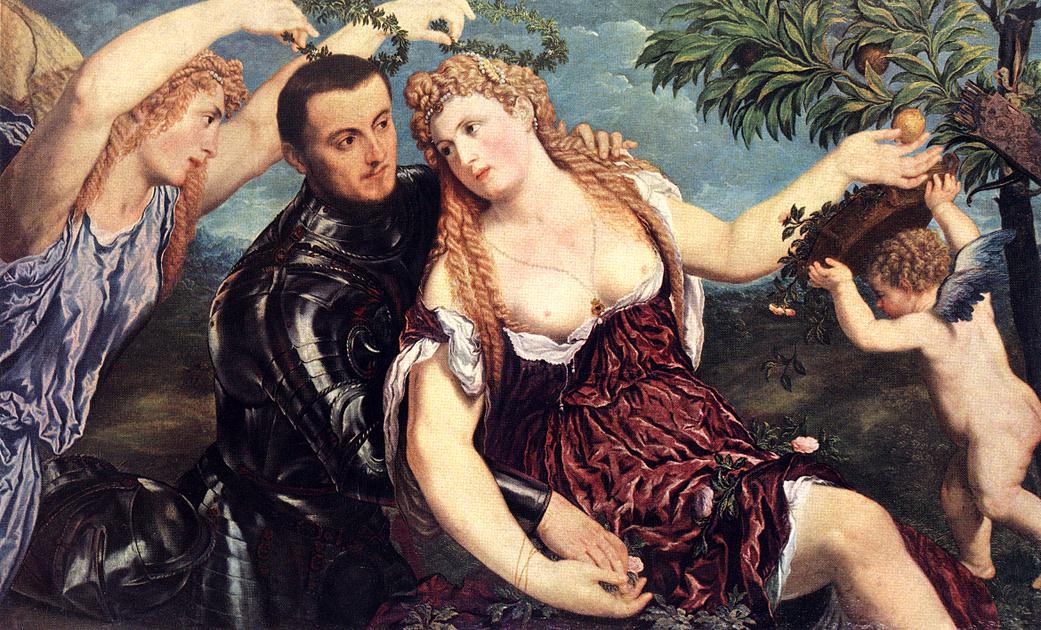 Allegory with Lovers by BORDONE, Paris