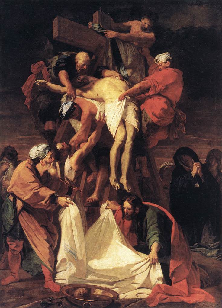 Descent from the Cross by JOUVENET, Jean-Baptiste