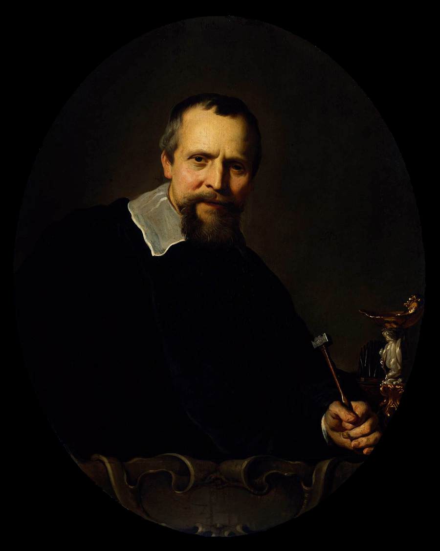 Portrait of Johannes Lutma by BACKER, Jacob Adriaensz.