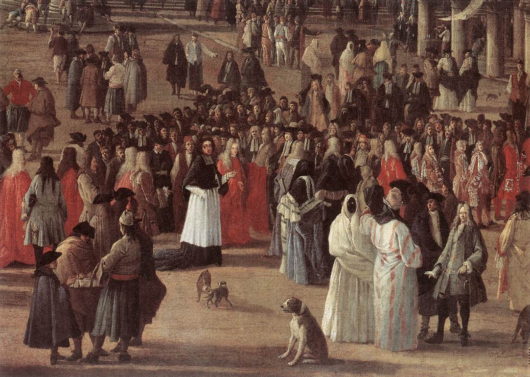 The Reception of Cardinal César d'Estrées (detail) by